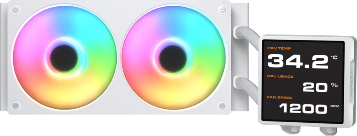 Водно охлаждане COUGAR Poseidon Vistek Pro ARGB 240 AiO Liquid Watercooling - Whiteна ниска цена с бърза доставка - BestPC.BG