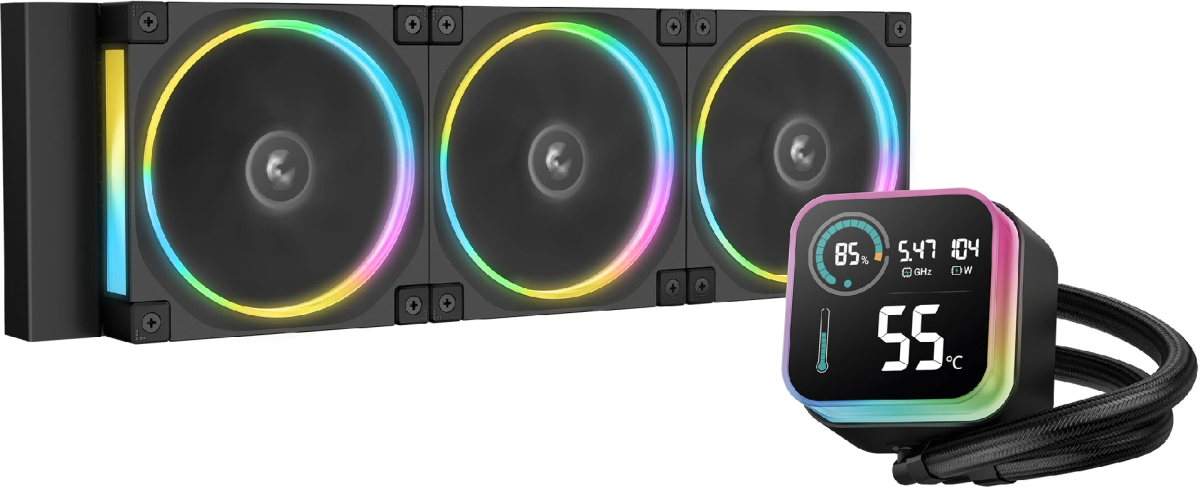 DeepCool водно охлаждане Water Cooling LQ360 ULTRA ARGB - LCD Screenна ниска цена с бърза доставка - BestPC.BG