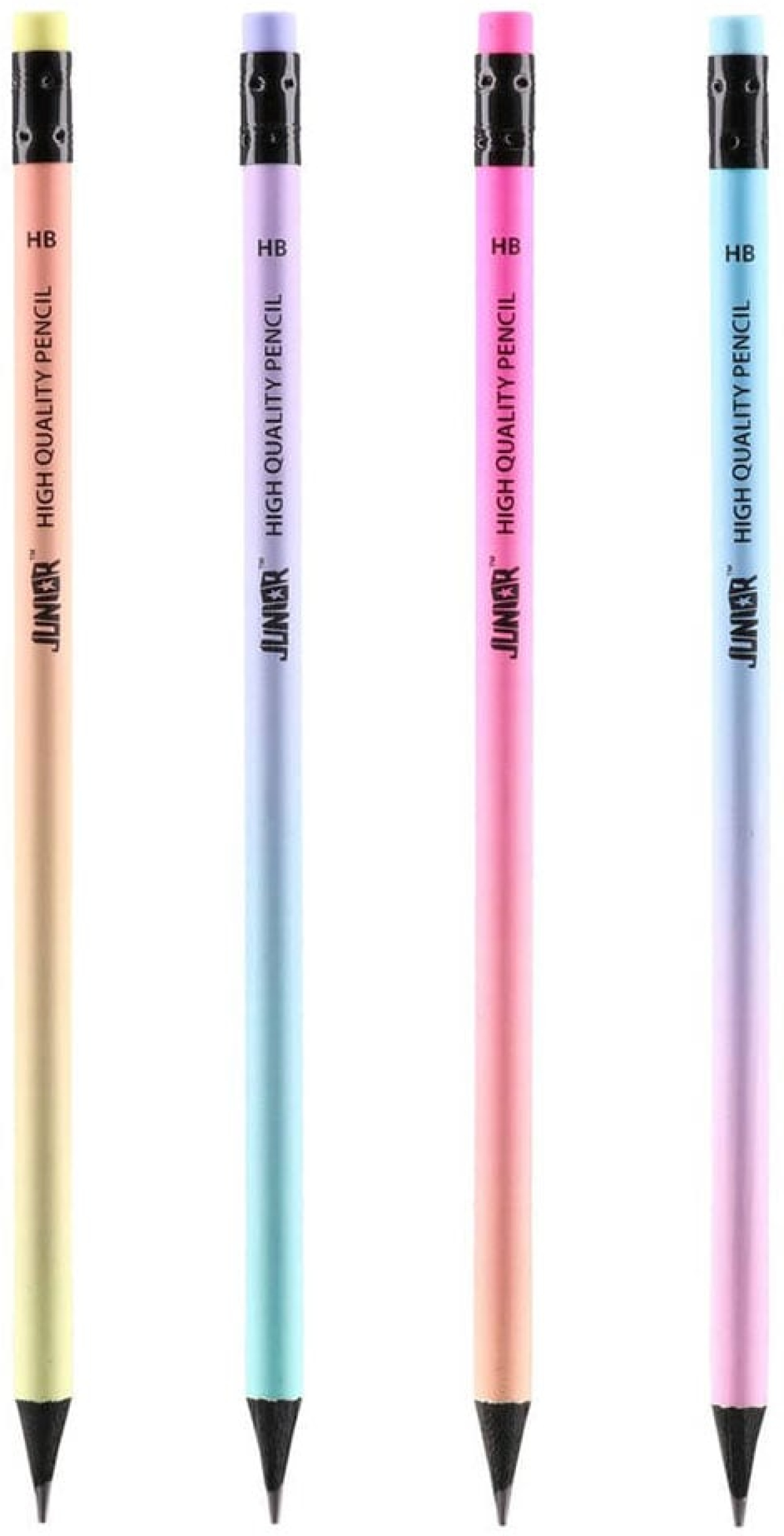 Молив Junior Evelyn, HB, с гума, пастелни цветове, асорти, 1 бройна ниска цена с бърза доставка - BestPC.BG