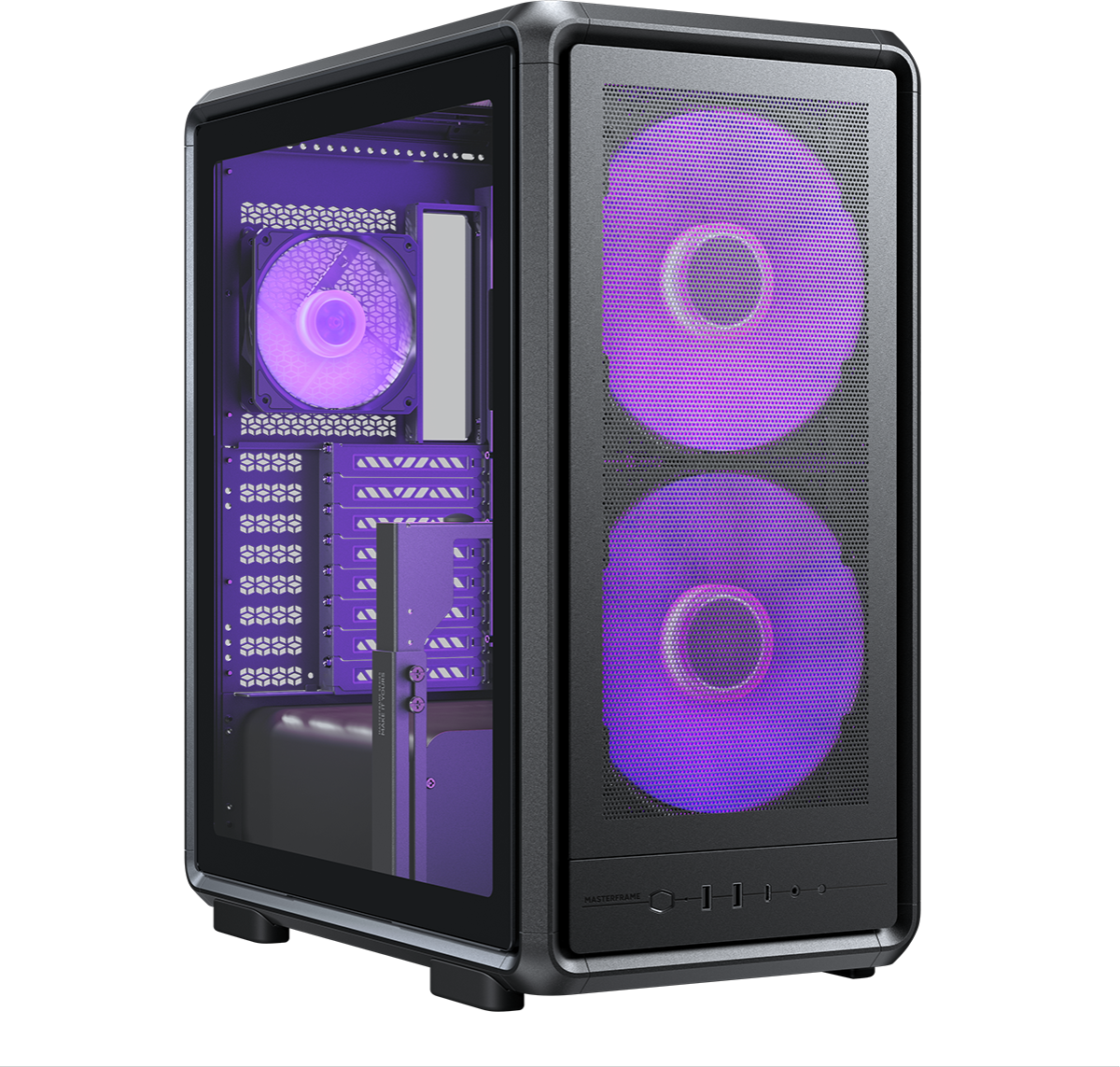 Кутия CoolerMaster MasterFrame 500 Mesh, Middle Tower, E-ATX, ARGB, Чернана ниска цена с бърза доставка - BestPC.BG