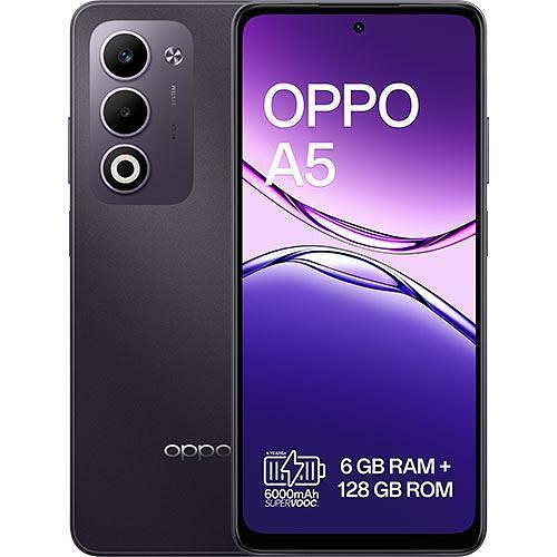 Смартфон Oppo A5 4G 6/128GB, Snapdragon 6s Gen1, 6000 mAh, 50 MP, 90 Hz, Dark Purpleна ниска цена с бърза доставка - BestPC.BG