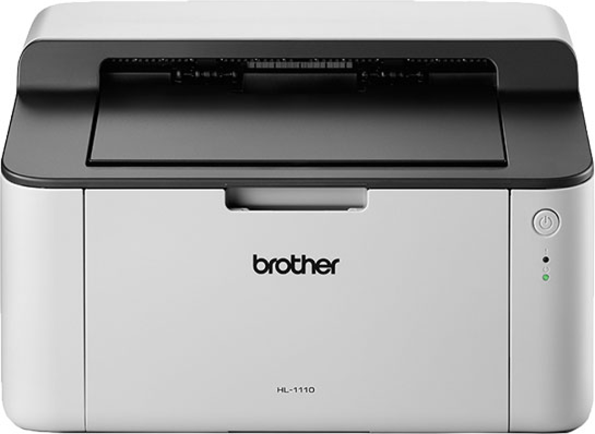 Принтер Brother HL-1110E, лазерен, монохромен, A4, 20ppm, 600x600dpi, USB, бялна ниска цена с бърза доставка - BestPC.BG
