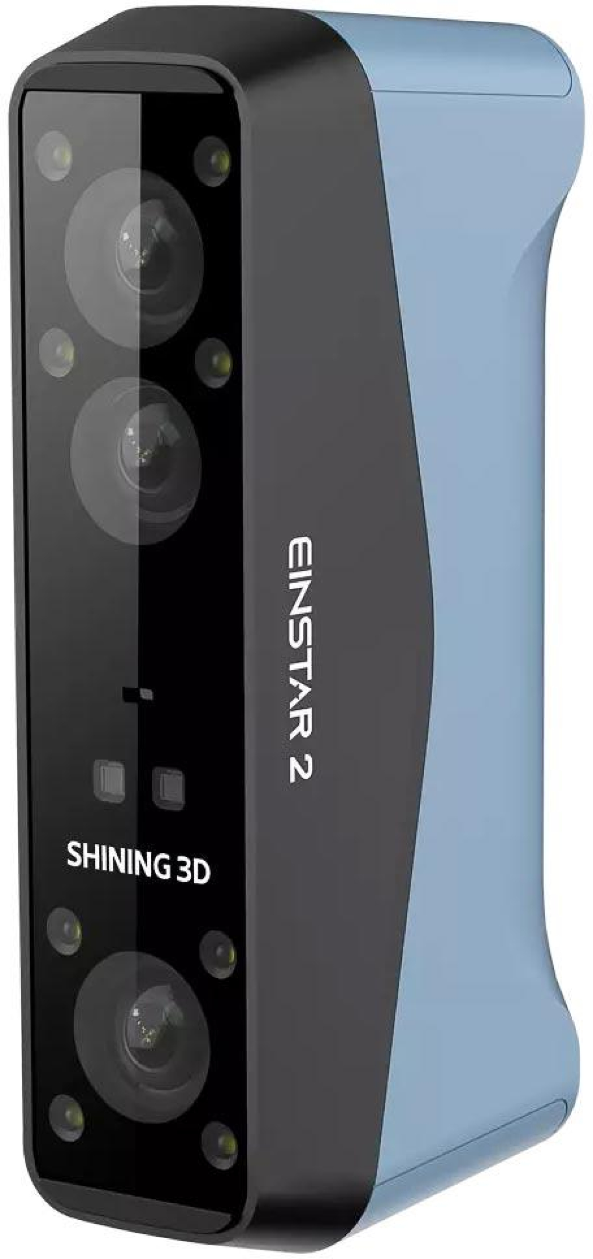 Скенер Shining 3D Einstar 2 Wireless, до 0.05 mm резолюция, 17 лазерни линии + IR, 2.5 млн. точки/с, 2.3 MP камера, 5500 mAh, USB-C, черенна ниска цена с бърза доставка - BestPC.BG
