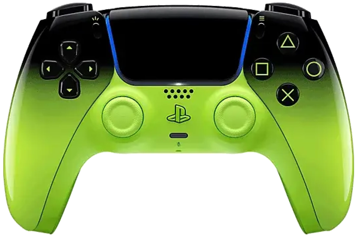 Sony PS5 DualSense Wireless Controller, Bluetooth/USB, хаптична вибрация, адаптивни тригери, тъчпад, зеленна ниска цена с бърза доставка - BestPC.BG