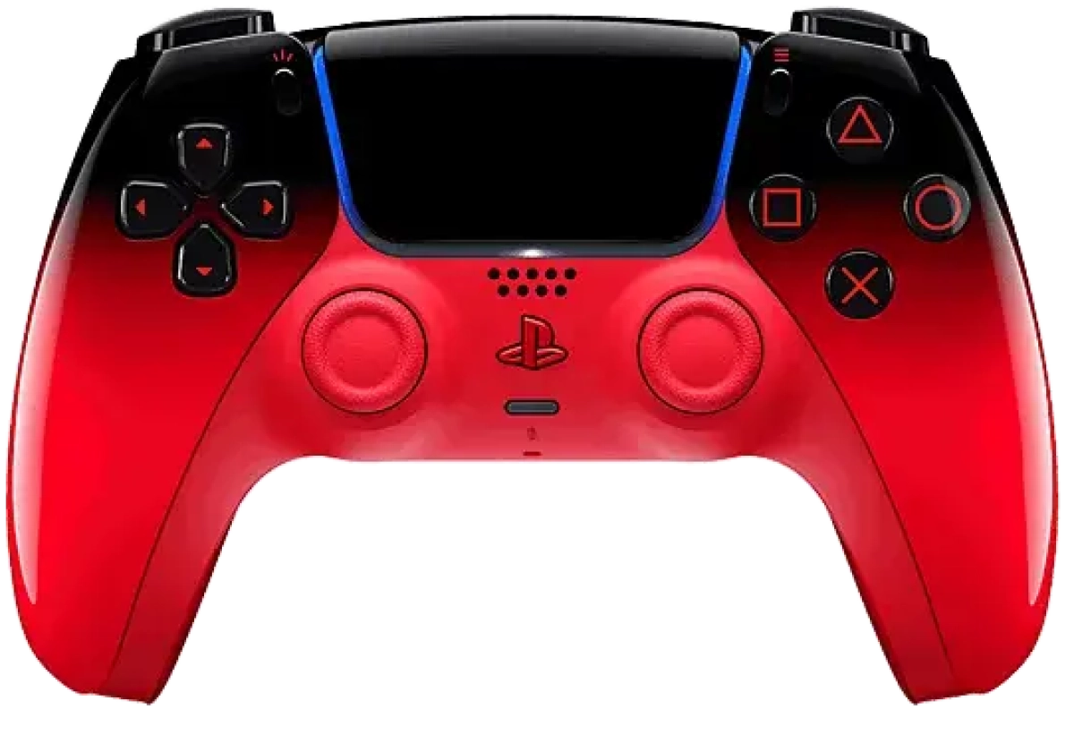 Sony PS5 DualSense Wireless Controller, Bluetooth/USB, хаптична вибрация, адаптивни тригери, тъчпад, червенна ниска цена с бърза доставка - BestPC.BG