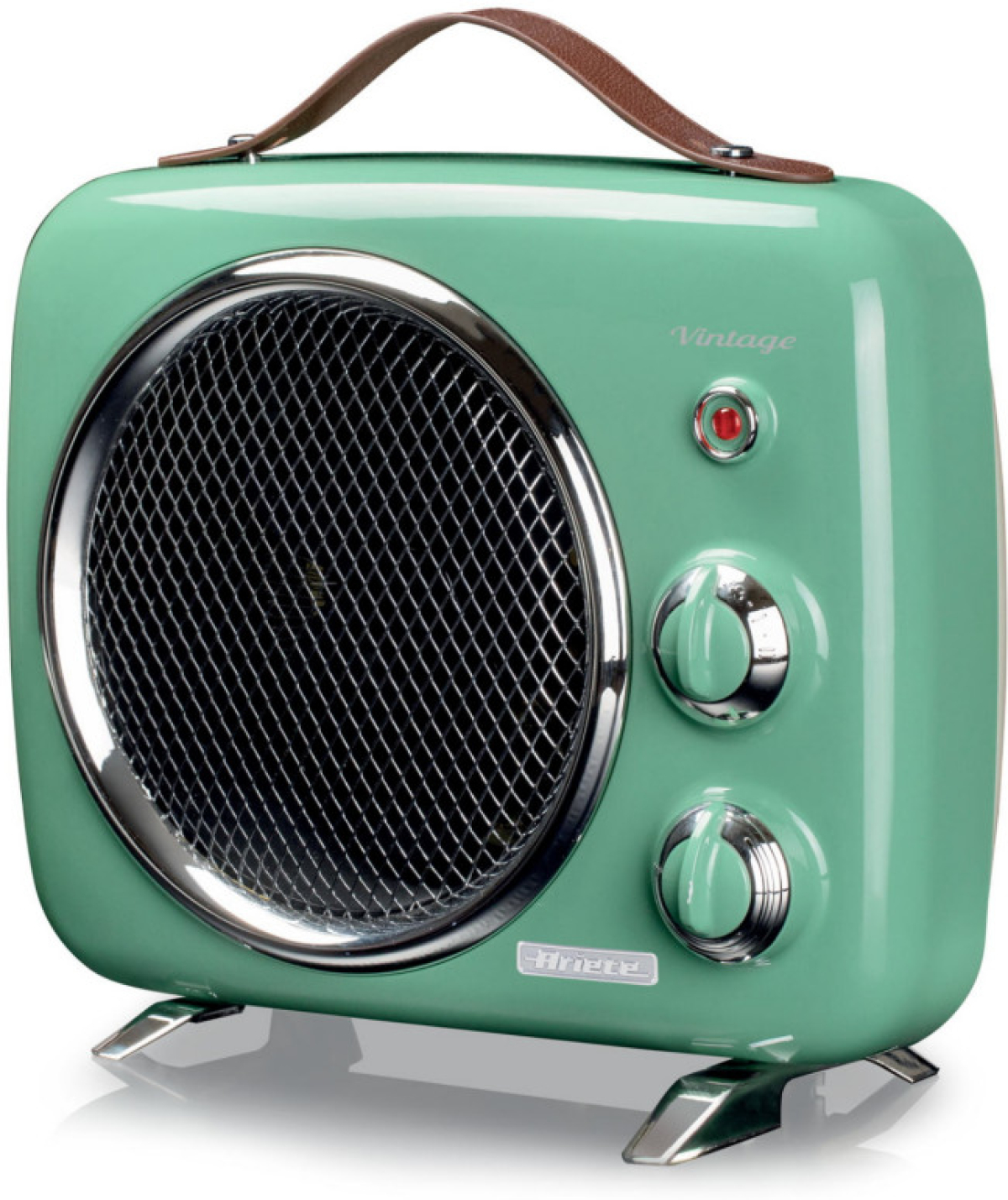 Вентилаторен Отоплител Ariete 0808/04 Vintage, 2000 W, 2 степени (1000/2000 W), механичен термостат, зеленна ниска цена с бърза доставка - BestPC.BG