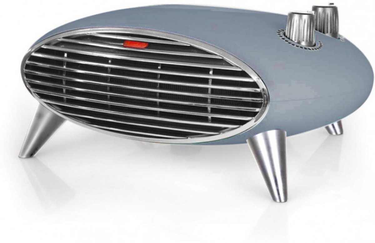 Вентилаторен Отоплител Ariete 8211/05 Vintage, 2000 W, механичен термостат, защита от прегряване, светлосинна ниска цена с бърза доставка - BestPC.BG