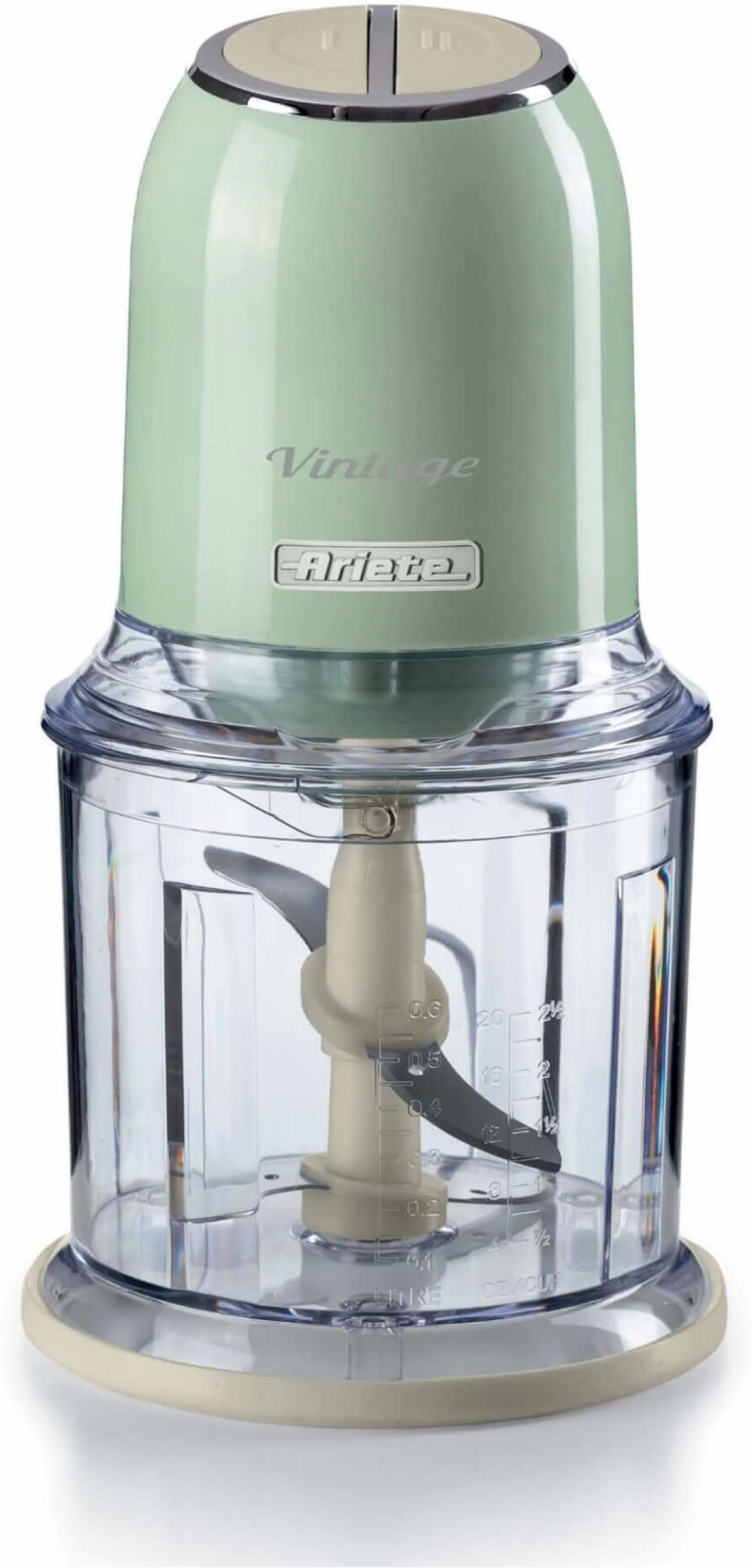 Чопър Ariete 0438/04, 400W, 0.6 L, неръждаема стомана, бутони, зеленна ниска цена с бърза доставка - BestPC.BG