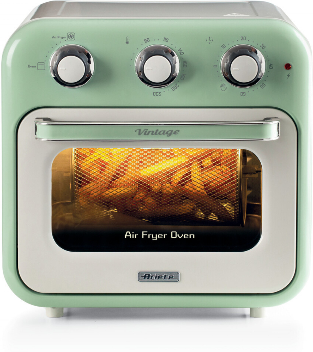 Фритюрник Ariete 4632/04 Vintage, 1400 W, 16 л, горещ въздух, механично управление, зеленна ниска цена с бърза доставка - BestPC.BG