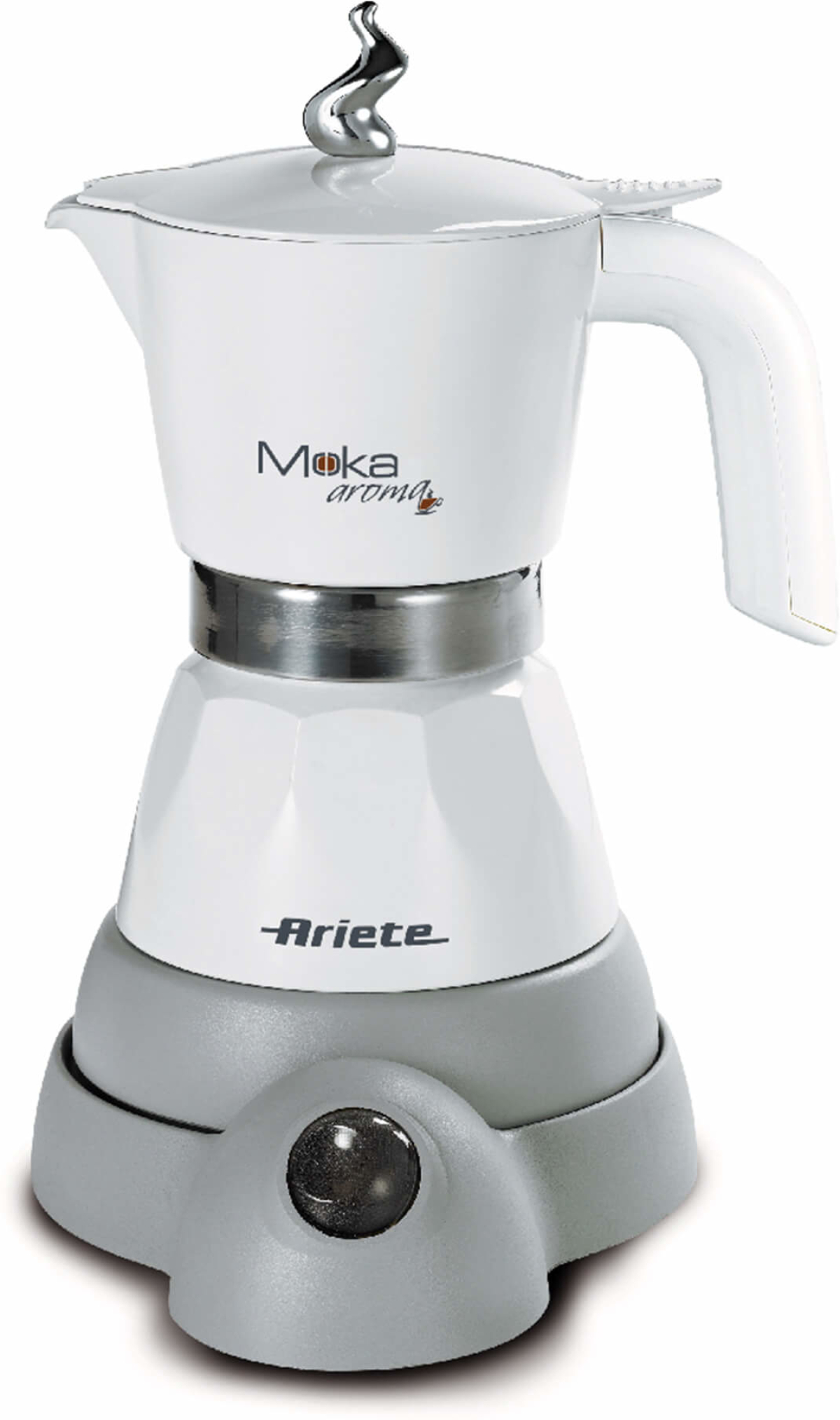 Електрическа Кафеварка Ariete 1358/10, 400W, 2/4 чаши, безкабелен, поддържане на топлина, бялна ниска цена с бърза доставка - BestPC.BG