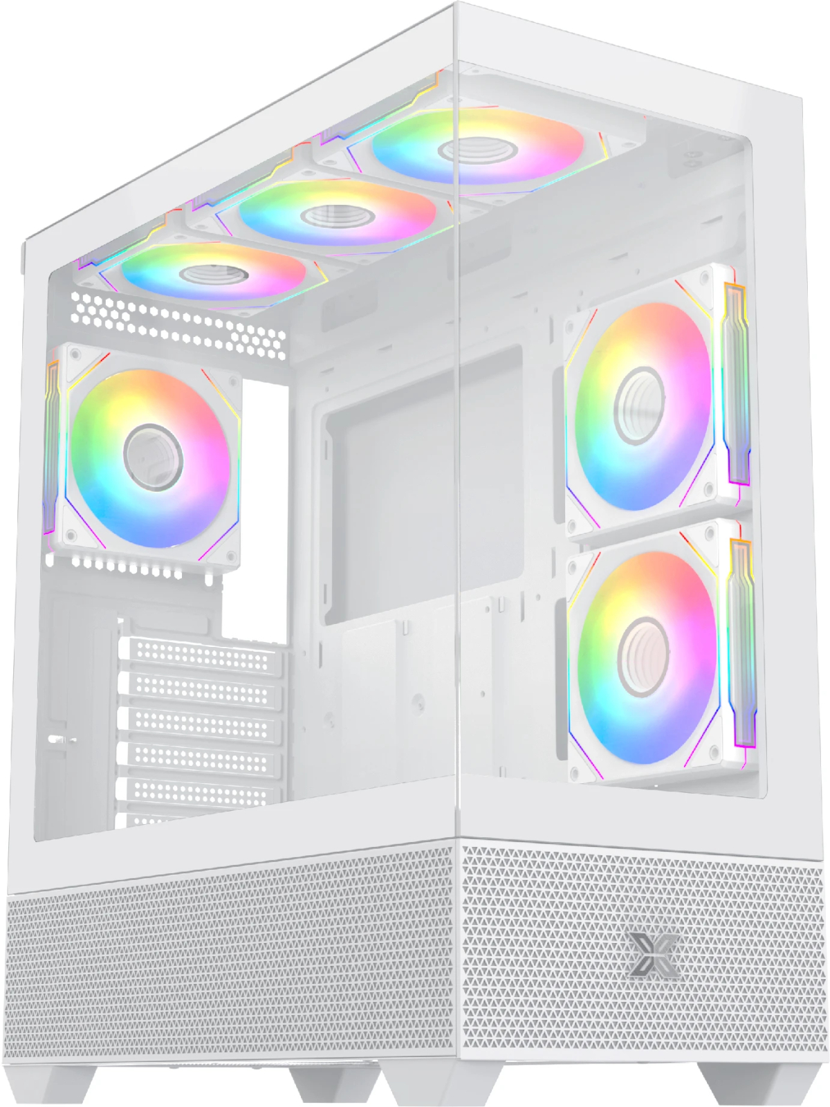 Xigmatek кутия Case EATX - Alphard Arctic - 6 ARGB fansна ниска цена с бърза доставка - BestPC.BG