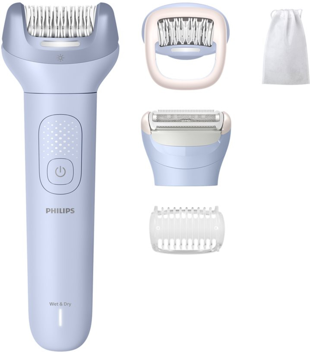 PHILIPS Епилатор Series 8000, За употреба на сухо и мокро, 2 настройки за скорост, До 60 мин безжична работа, 5 приставкина ниска цена с бърза доставка - BestPC.BG