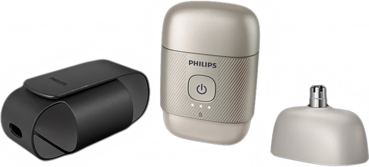 Тример PHILIPS Компактна Електрическа самобpcъсначка, Series 500, За сухо и мокро бръснене, Lift & Cut, Ножчета SteelPrecision, Калъфна ниска цена с бърза доставка - BestPC.BG