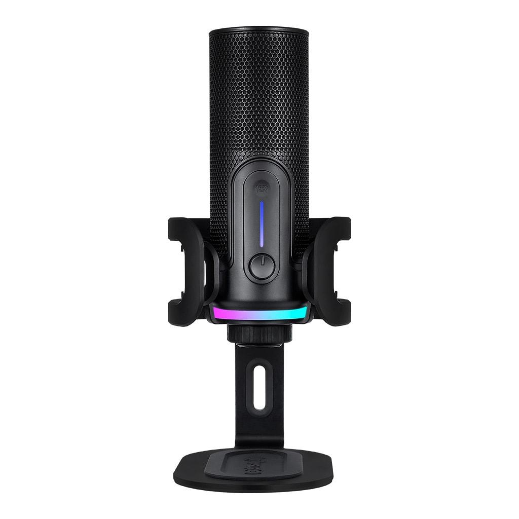 Микрофон Streamplify MIC Pro, USB-C, 24bit/192kHz, 4 режима, RGB, настолен, черенна ниска цена с бърза доставка - BestPC.BG