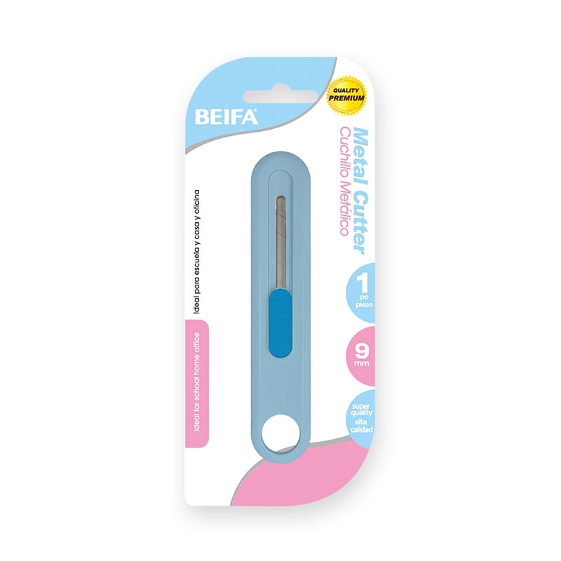 Beifa Макетен нож, 9 mm, в пастелни цветове, асортина ниска цена с бърза доставка - BestPC.BG