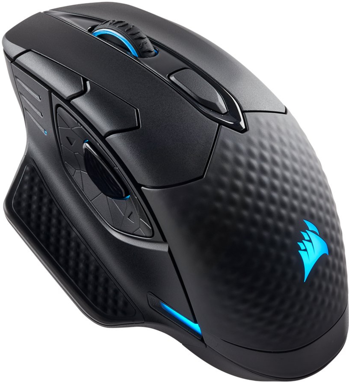 Мишка CORSAIR DARK CORE RGB PRO, Wireless FPS-MOBA with SLIPSTREAM, Black, Backlit RGB LED, 18000 DPI, Opticalна ниска цена с бърза доставка - BestPC.BG