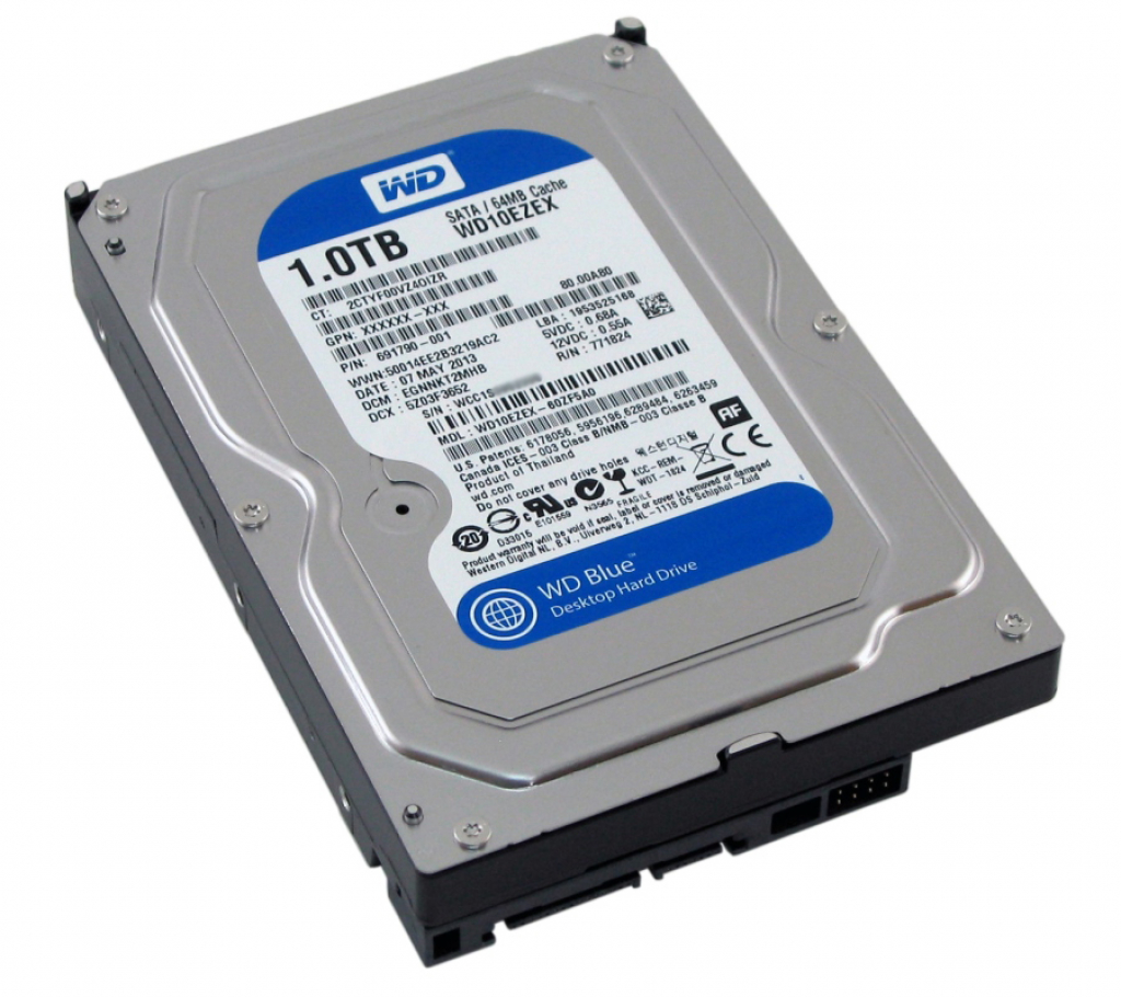 HDD вътрешен Western Digital Blue HDD Desktop (3.5", 1TB, 64MB, SATA III-600)на ниска цена с бърза доставка - BestPC.BG