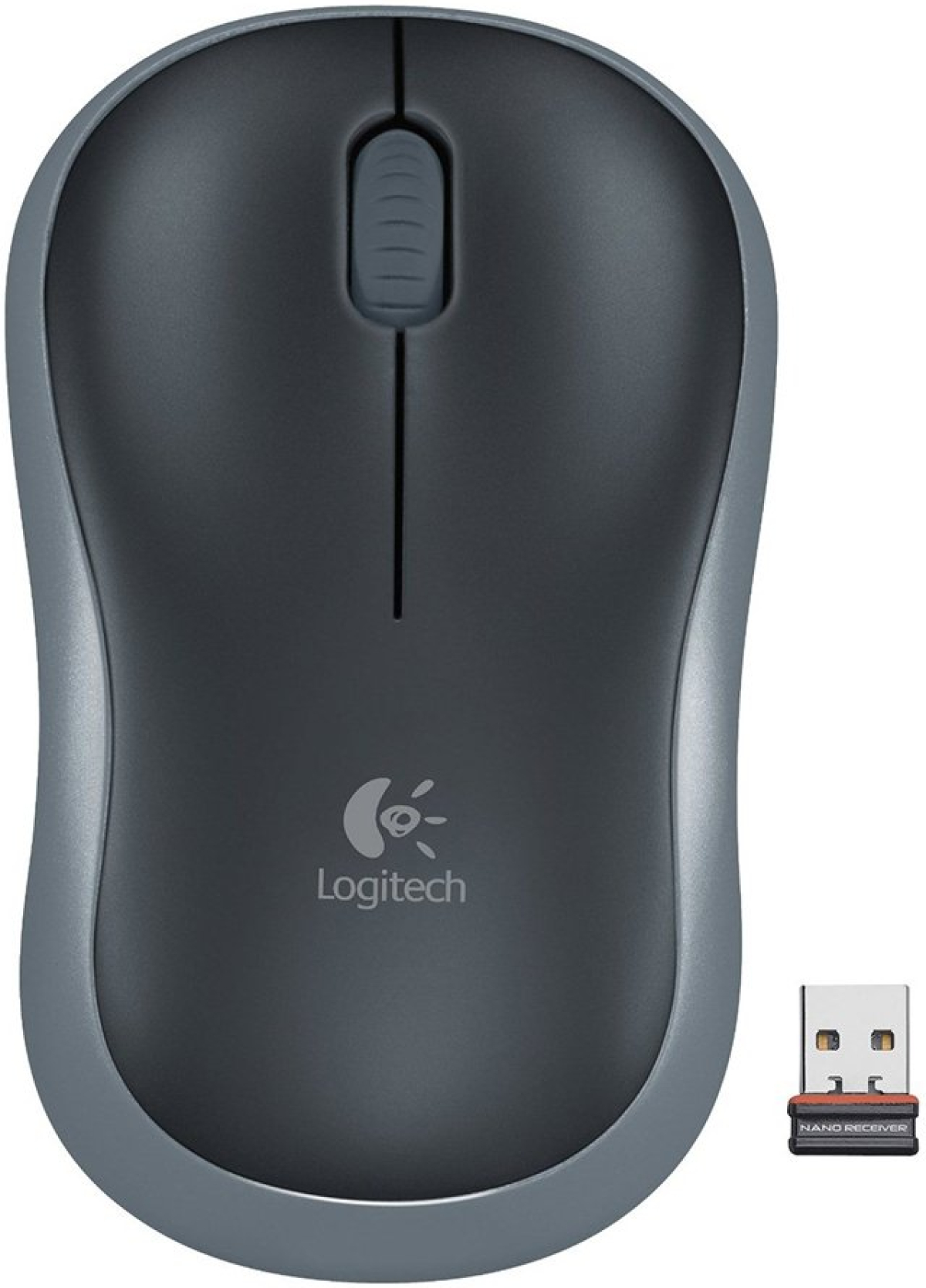 Мишка Logitech M185, безжична wireless, черен цвятна ниска цена с бърза доставка - BestPC.BG