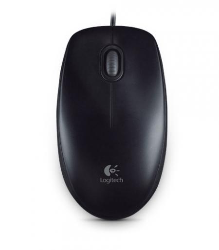 Мишка Logitech B100 Optical Mouse for Business Blackна ниска цена с бърза доставка - BestPC.BG