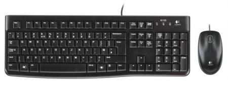 Комплект Logitech Desktop MK120 - клавиатура и мишка, черни, USB - 920-002535на ниска цена с бърза доставка - BestPC.BG