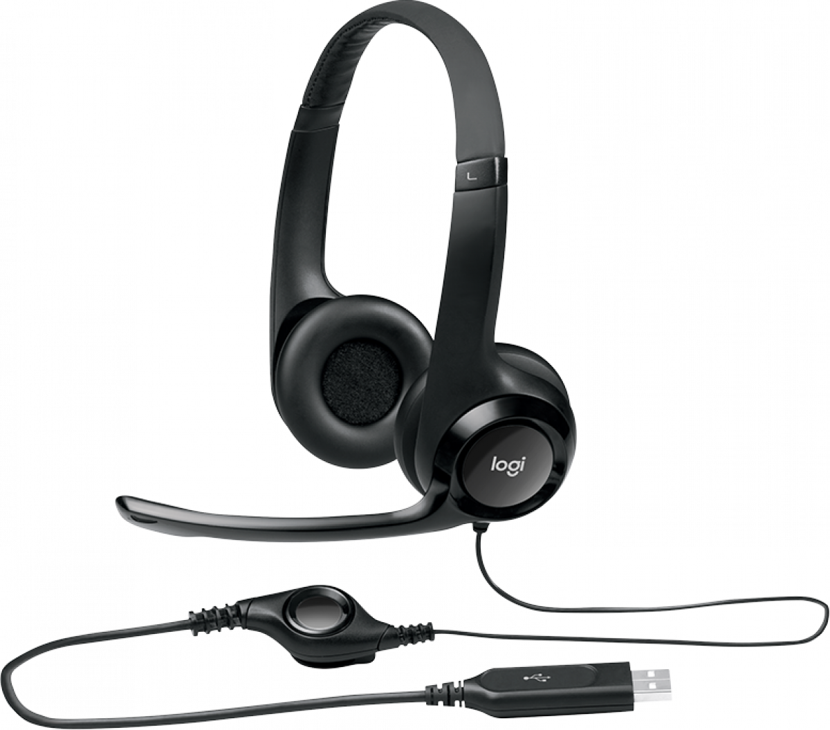 Слушалки Logitech USB Headset H390на ниска цена с бърза доставка - BestPC.BG