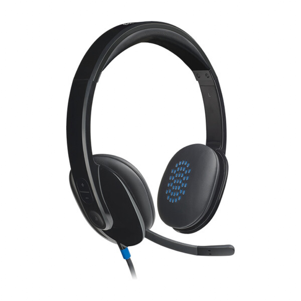 Слушалки Logitech USB Headset H540 981-000480на ниска цена с бърза доставка - BestPC.BG