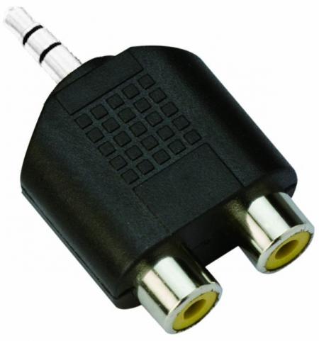 Адаптер Adapter 3.5mm Stereo M - 2x RCA F - CA501на ниска цена с бърза доставка - BestPC.BG