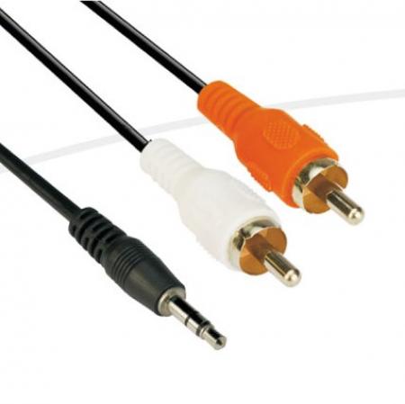 Аудио Кабел 3.5mm Stereo M - 2x RCA M - CV212-10mна ниска цена с бърза доставка - BestPC.BG