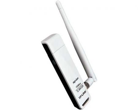 WiFi безжична карта/адаптер Безжичен адаптер TP LINK TL-WN722N, USB, 2T2R, 2.4Ghz, 802.11n-g-bна ниска цена с бърза доставка - BestPC.BG