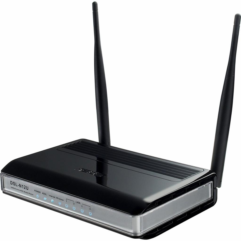 Безжичен рутер ASUS DSL-N12U ADSL, 300 Mbpsна ниска цена с бърза доставка - BestPC.BG