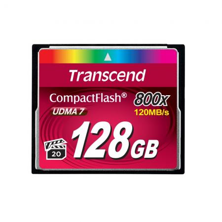 SD/флаш карта Transcend 128GB CF Card (800x)на ниска цена с бърза доставка - BestPC.BG