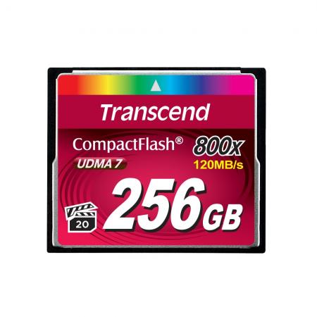 SD/флаш карта Transcend 256GB CF Card (800x)на ниска цена с бърза доставка - BestPC.BG
