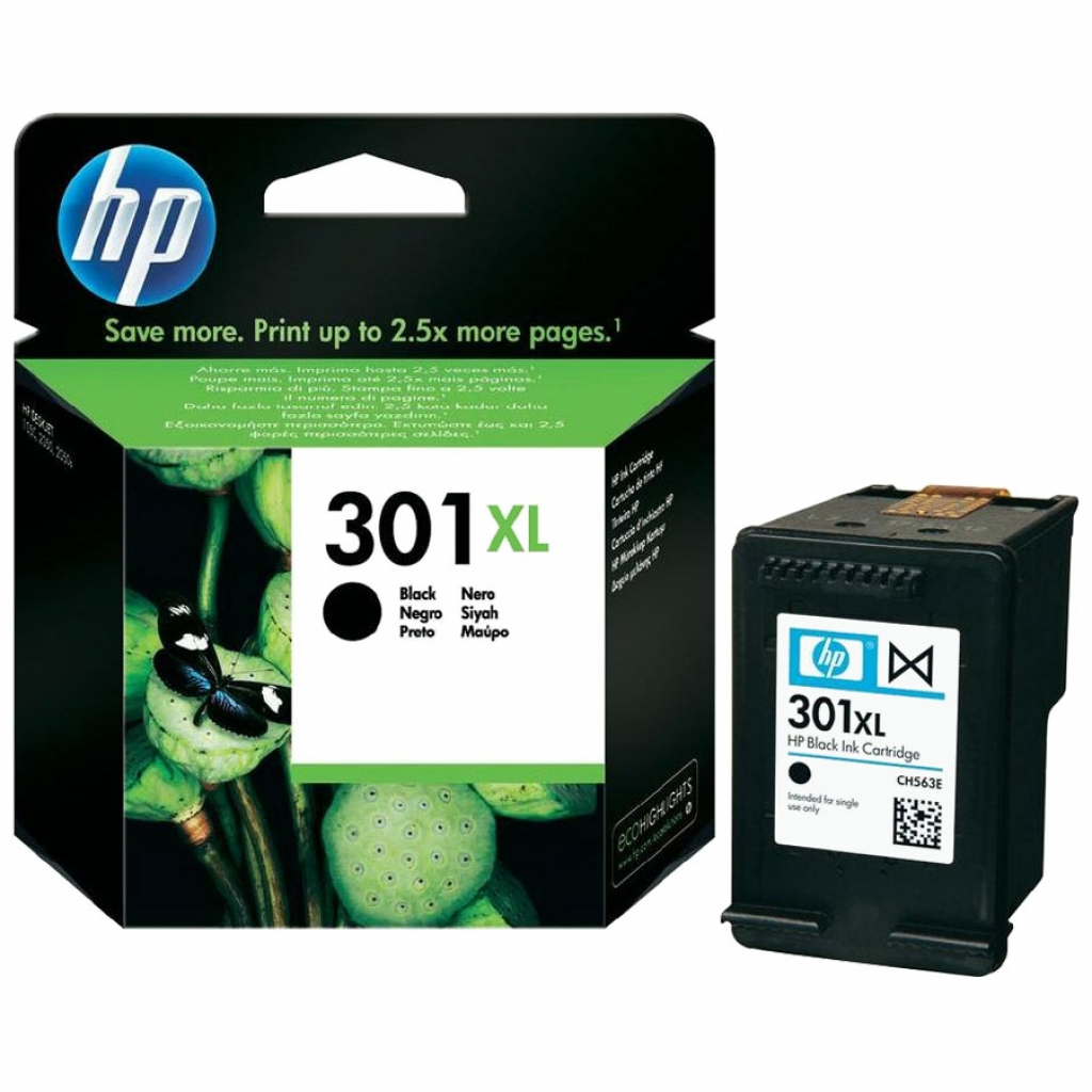 Касета с мастило HP 301XL Black Ink Cartridgeна ниска цена с бърза доставка - BestPC.BG