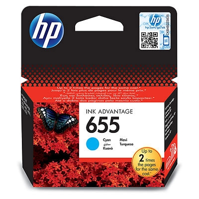 Касета с мастило HP 655 Cyan Ink Cartridgeна ниска цена с бърза доставка - BestPC.BG