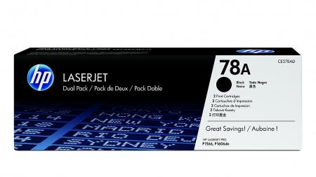 Тонер за лазерен принтер HP 78A Black Dual Pack LaserJet Toner Cartridgesна ниска цена с бърза доставка - BestPC.BG