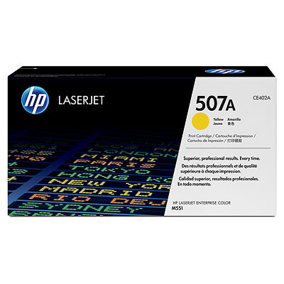 Тонер за лазерен принтер HP 507A Yellow LaserJet Toner Cartridgeна ниска цена с бърза доставка - BestPC.BG