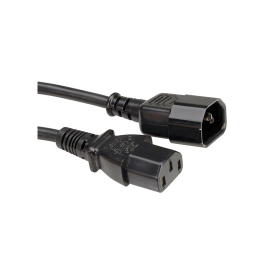 ROLINE 19.08.1515 :: ROLINE кабел за захранване на монитор, черен, 1.8 мна ниска цена с бърза доставка - BestPC.BG