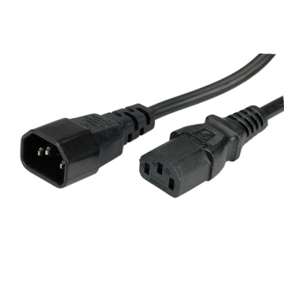 Кабел за захранване на монитор / ups - C13 - C14, черен цвят, 1.0 м 19.99.1510на ниска цена с бърза доставка - BestPC.BG
