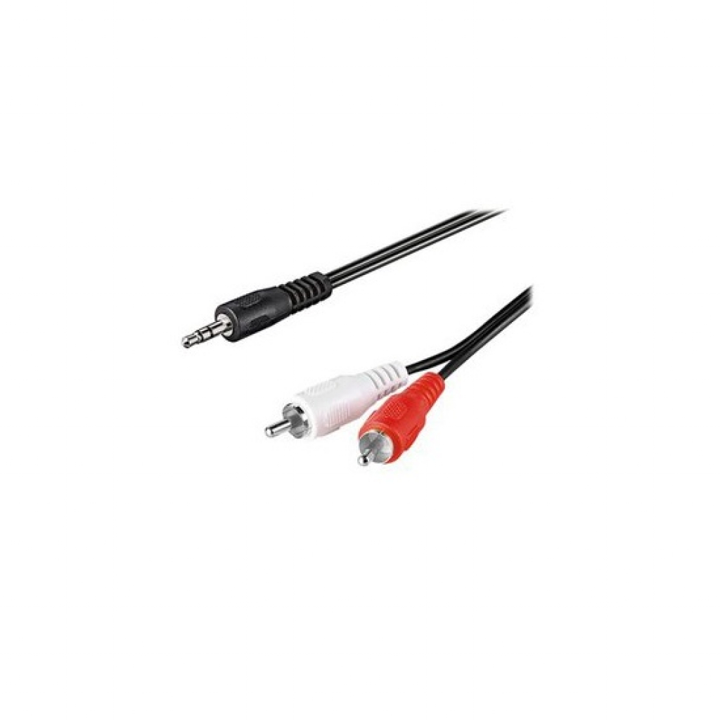 ROLINE 11.09.4345 :: Кабел 3.5 мм-2x RCA (M), 5.0 мна ниска цена с бърза доставка - BestPC.BG