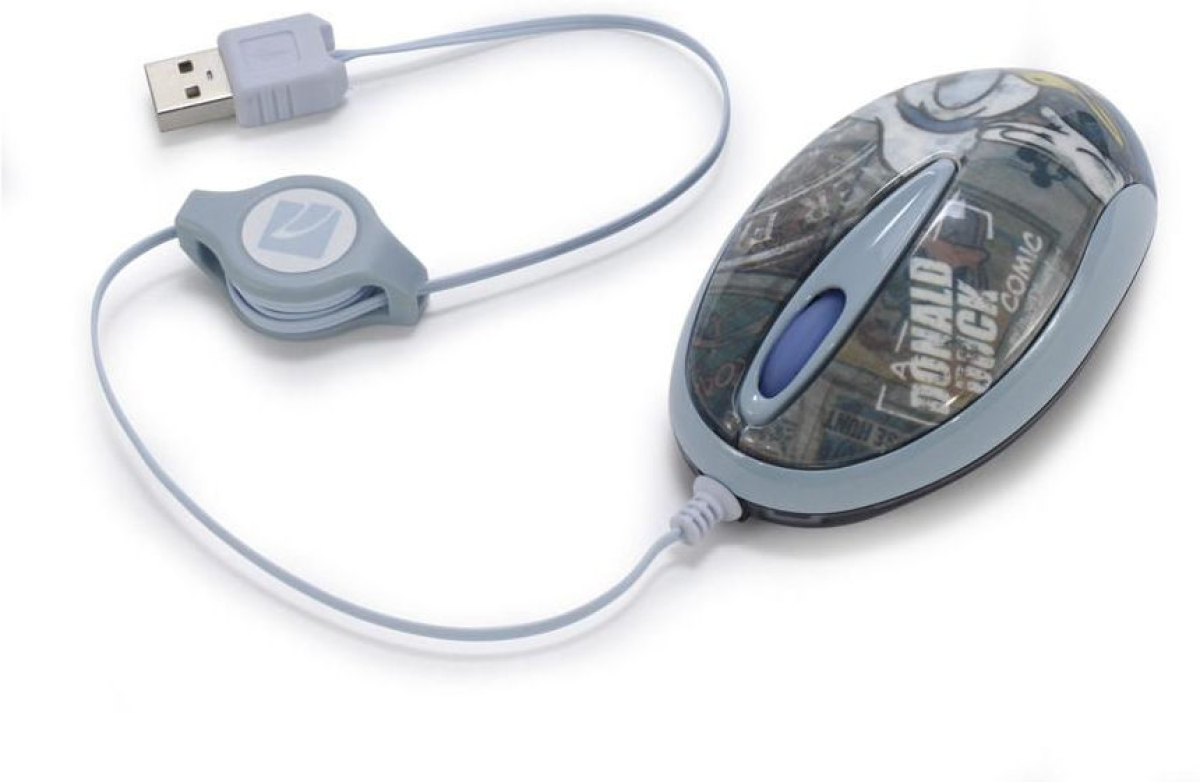 TUCANO MINI-MKERDM-02 :: Оптична мини мишка, 800 dpi, Donald Duck, светещ scrollна ниска цена с бърза доставка - BestPC.BG