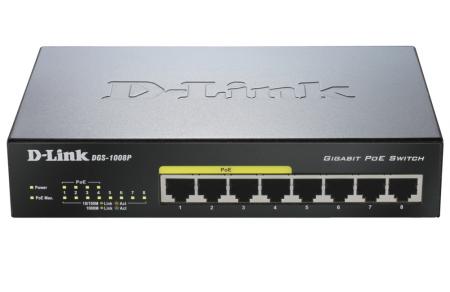 Комутатор/Суич D-Link DGS-1008Pна ниска цена с бърза доставка - BestPC.BG