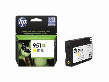 Касета с мастило HP 951XL Yellow Officejet Ink Cartridgeна ниска цена с бърза доставка - BestPC.BG