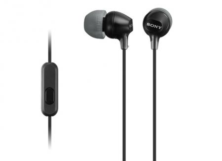 Слушалки Sony Headset MDR-EX15AP, Чернина ниска цена с бърза доставка - BestPC.BG