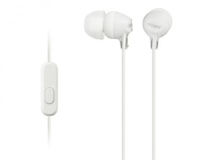 Слушалки Sony Headset MDR-EX15AP белина ниска цена с бърза доставка - BestPC.BG