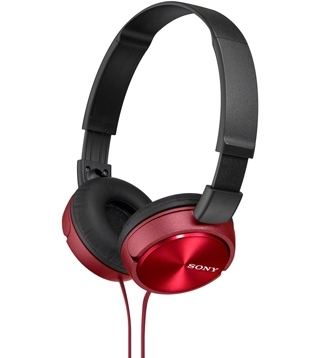 Слушалки Sony Headset MDR-ZX310 redна ниска цена с бърза доставка - BestPC.BG