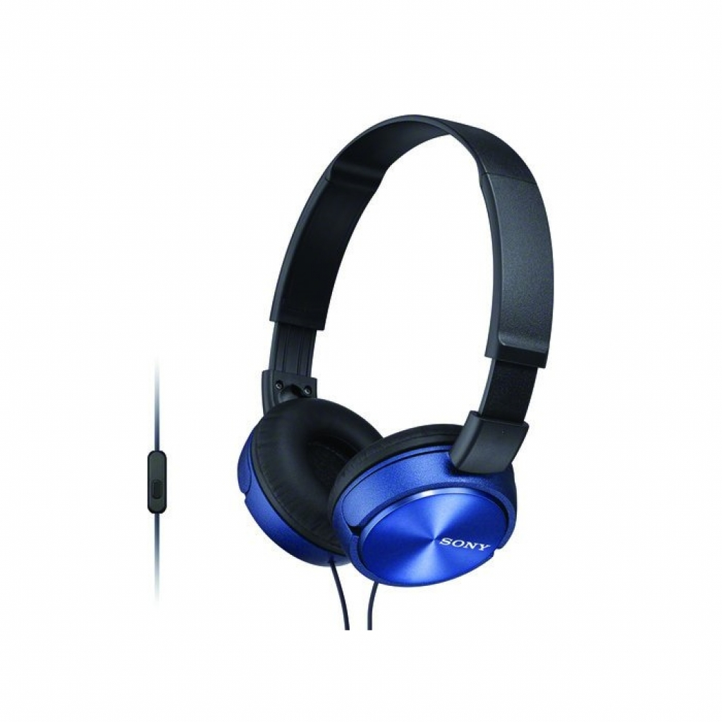 Слушалки Sony Headset MDR-ZX310AP blueна ниска цена с бърза доставка - BestPC.BG
