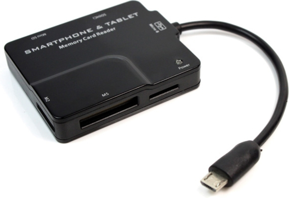 Картов четец За Android Tablet-Smartphone, USB 2.0на ниска цена с бърза доставка - BestPC.BG