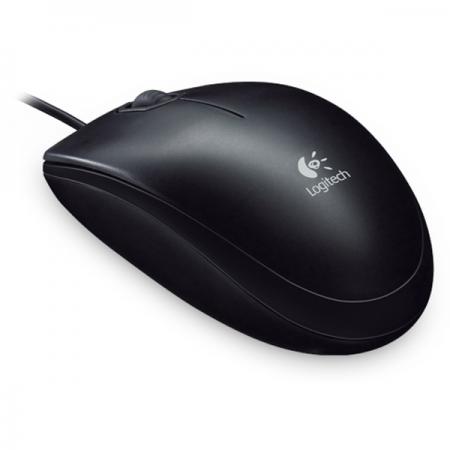 Мишка Mouse Logitech B100 Black, OEM, USB, Optical Чернана ниска цена с бърза доставка - BestPC.BG