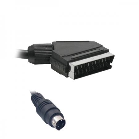 Кабел/адаптер Cable SCART-SVHS, 1.5mна ниска цена с бърза доставка - BestPC.BG