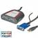 Кабел/адаптер VALUE 14.99.3523 :: Portable VGA Video Splitter, 2-way, 250 MHz снимка 1
